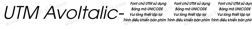 UTM AvoItalic字体转换